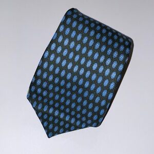 Hilditch & Key Blue Pattern Silk Te England